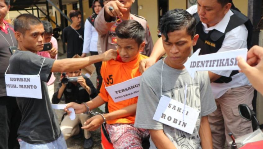 Video Rekonstruksi Begal Sadis di Kendari, 20 Adegan Diperagakan