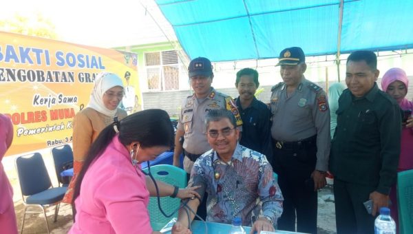 Bhayangkari Polres Muna Gelar Pengobatan gratis di Butur
