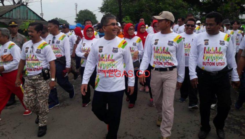 Bupati Butur Buka Millenial Road Safety Festival di Lapangan Raja Jin﻿