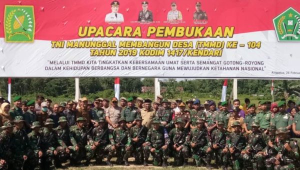 Bupati Konawe Resmi Membuka Kegiatan TMMD ke 104