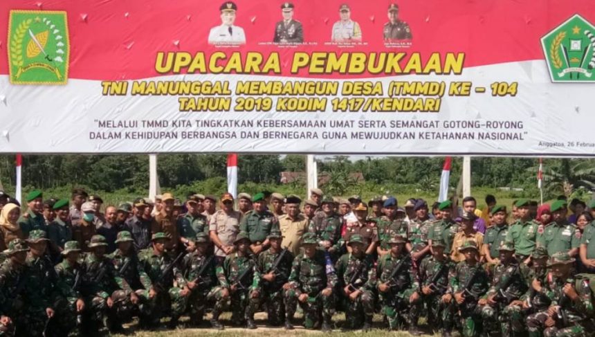 Bupati Konawe Resmi Membuka Kegiatan TMMD ke 104