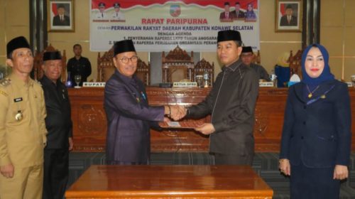 DPRD Konsel Setujui Perubahan Perda Nomor 8 Tahun 2016