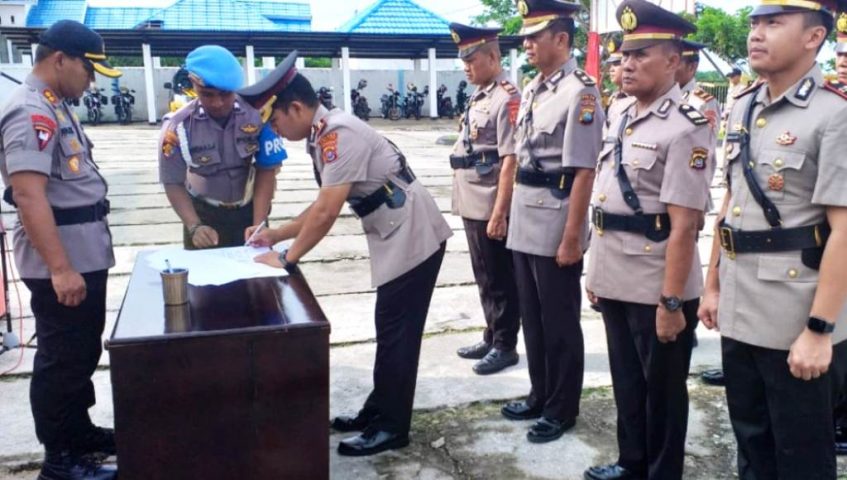 Kapolres Butur Lantik Pejabat Utama