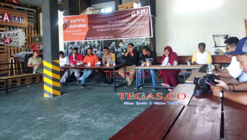 Coffee Morning, KPU Baubau: Pemilu 2019 Potensi Penambahan TPS﻿
