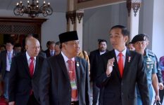 Presiden RI Ir. H. Joko Widodo dalam suatu acara di Surakarta. FOTO :BEY MACHMUDIN