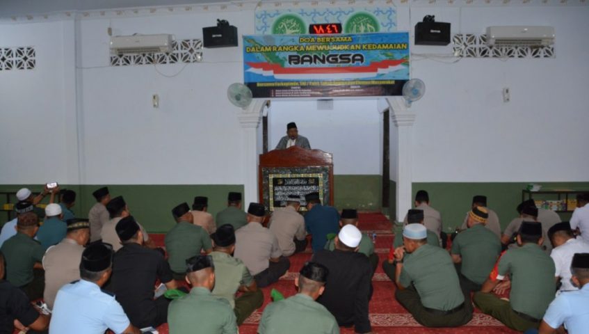 Wujudkan Kedamaian Bangsa, TNI Gelar Doa Bersama