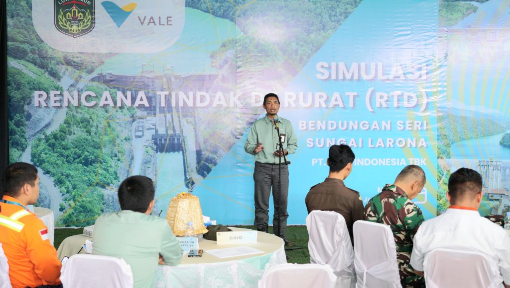 PT Vale Simulasi Rencana Tindak Darurat Bendungan Seri Sungai Larona di Malili PT Vale Simulasi Rencana Tindak Darurat Bendungan Seri Sungai Larona di Malili