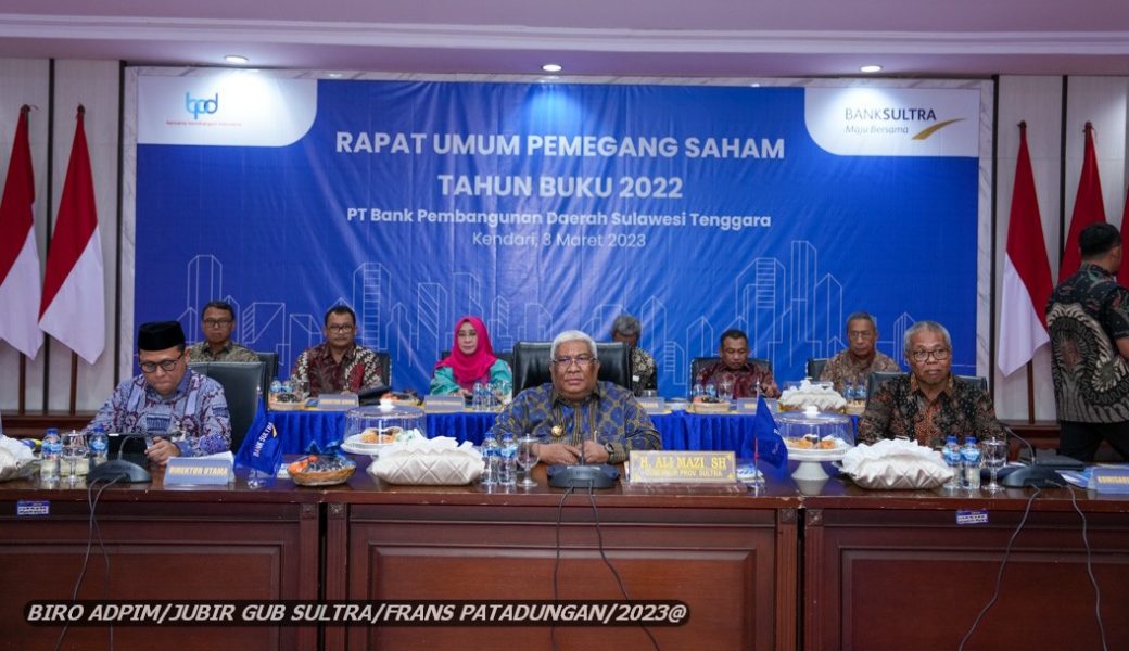 Ali Mazi Minta Bank Sultra Terus Perkuat Ekonomi Daerah