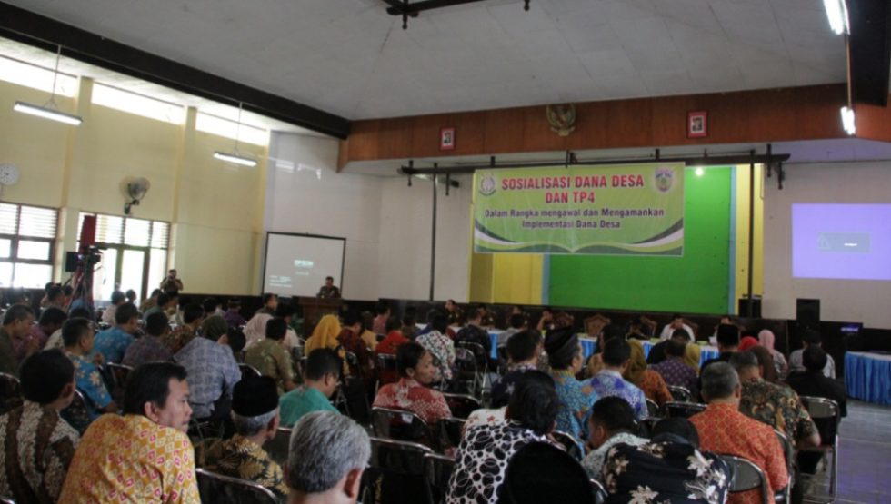 Kepala Desa dan Camat Se-Kabupaten Jepara Ikuti Sosialisasi Dana Desa dan TP4