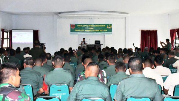Korem 143 HO Kendari Gelar Penyuluhan Bahaya Corona Virus