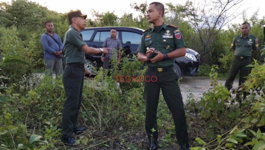 Dandim 1416Muna Tinjau Lokasi Pelaksanaan TMMD di Butur﻿