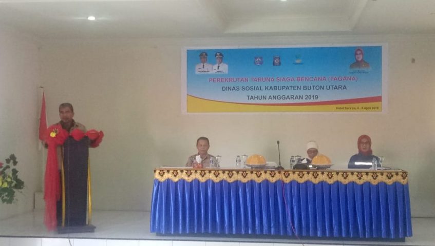 Dinsos Butur Rekrut dan Latih Taruna Siaga Bencana
