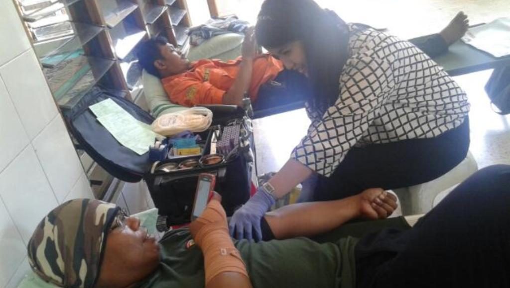 Sambut Hari Kartini, Paguyuban Pemuda Pemudi Sangrahan Sukoharjo, Solo Emergency dan PMI Gelar Donor Darah