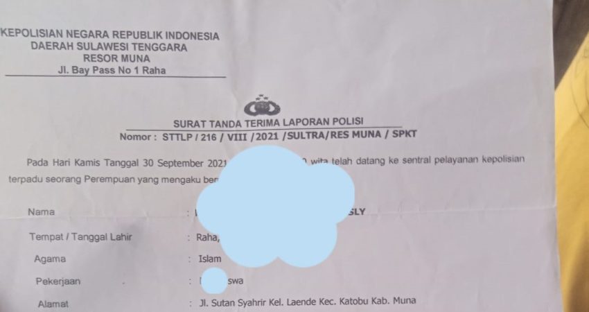 Anak Oknum Anggota DPRD Muna Lakukan “Penganiayaan”, Astaman: Hasil Visum Lebam