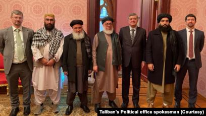 Delegasi Taliban di Moskow, Rusia, 27 Januari 2021.