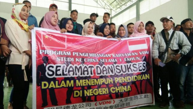 PT VDNI Berangkatkan 46 Karyawan ke China