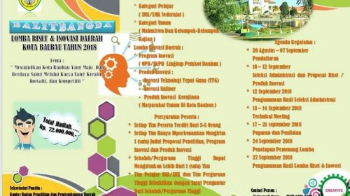 Balitbang Baubau Gelar Lomba Riset dan Inovasi Daerah, Total Hadiah Rp. 72 Juta