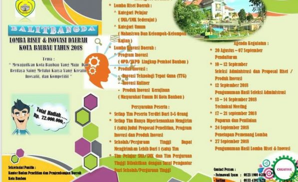 Balitbang Baubau Gelar Lomba Riset dan Inovasi Daerah, Total Hadiah Rp. 72 Juta
