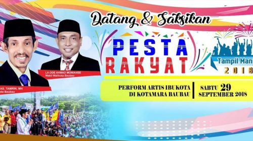 Warga Baubau Rencana Gelar Pesta Rakyat Tampil Manis