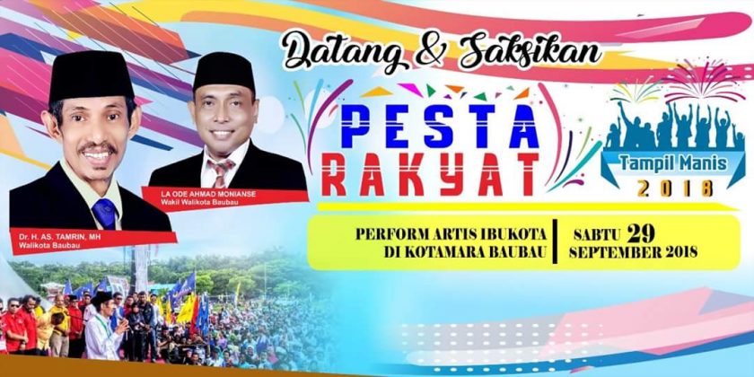 Warga Baubau Rencana Gelar Pesta Rakyat Tampil Manis