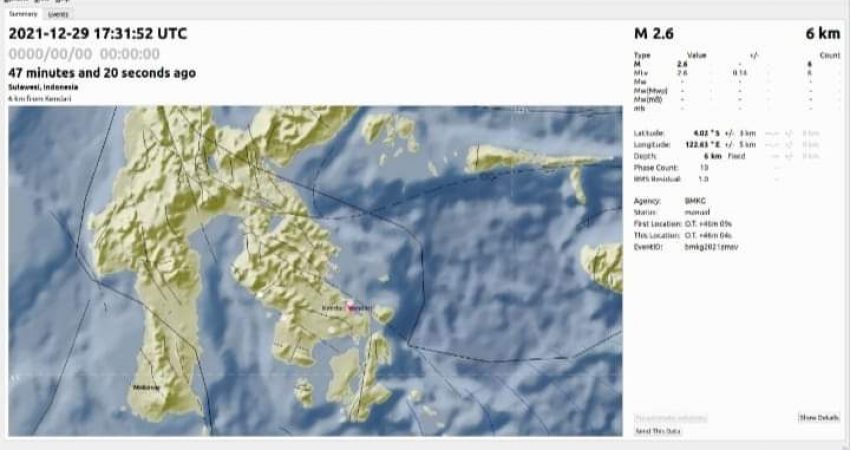 Breaking News: Gempa Bumi Guncang Wilayah Moramo Utara