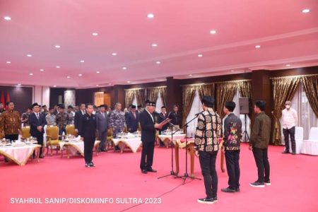 Lantik Pengurus Bakopmist, Ini Pesan Sekda Sultra