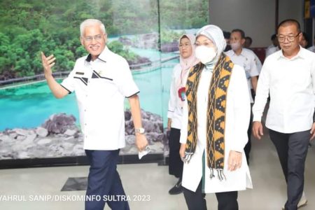 Sekda Asrun Lio Terima Kunjungan Menaker Ida Fauziyah