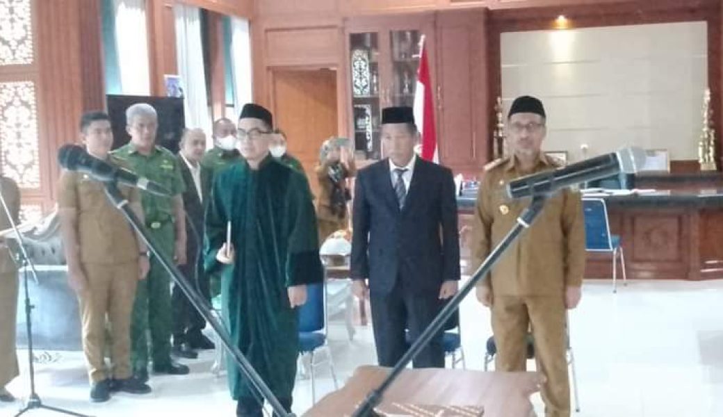 Lantik Kadis Dukcapil Sultra, Asrun Lio Sampaikan 6 Arahan Gubernur Ali Mazi