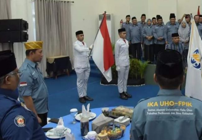 Pj Wali Kota Kendari Hadiri Pengukuhan Pengurus IKA UHO