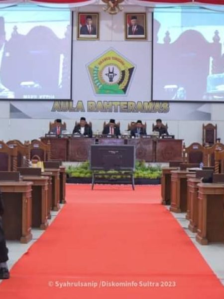 HUT RI Ke-78, DPRD Sultra Gelar Rapat Paripurna Dengarkan Pidato Kenegaraan Presiden