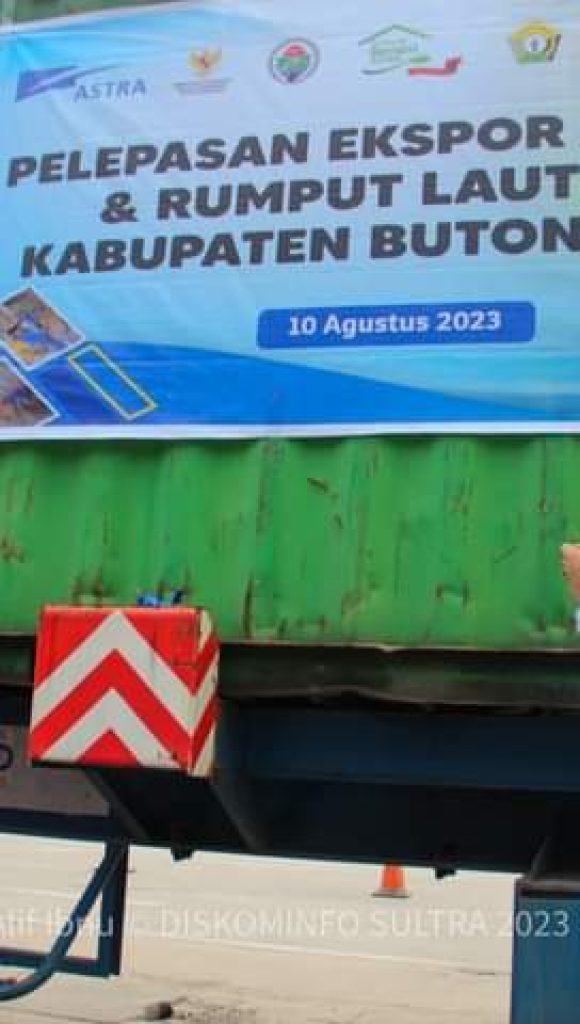 Gubernur Sultra Lepas Ekspor Jagung dan Rumput Laut ke Malaysia dan China