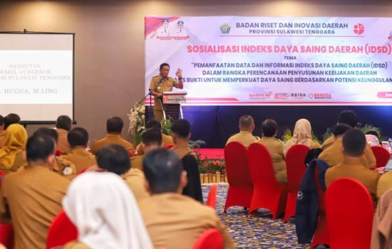 Buka Sosialisasi IDSD, Wagub Sultra Ingatkan Pentingnya Data untuk Perkuat Daya Saing Daerah