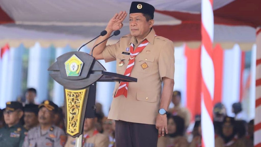 Wagub Hugua Pimpin Upacara Hari Pramuka ke-64 di Sultra