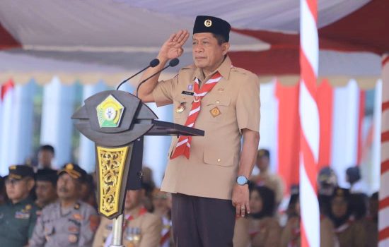 Wagub Hugua Pimpin Upacara Hari Pramuka ke-64 di Sultra