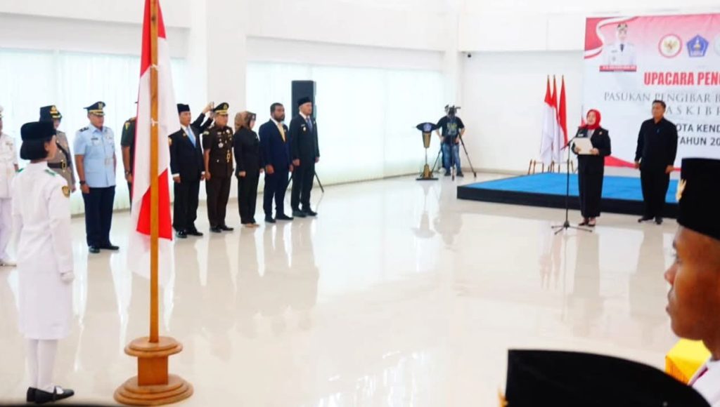 43 Anggota Paskibraka Kendari Dikukuhkan, Siap Kibarkan Merah Putih di HUT ke-80 RI