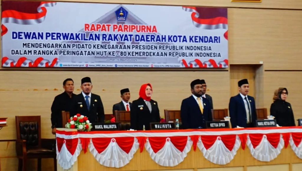DPRD Kendari Gelar Paripurna HUT ke-80 RI, Walikota Ajak Warga Teladani Semangat Pejuang