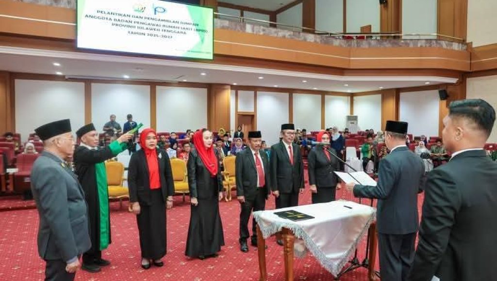 Gubernur Sultra Lantik Badan Pengawas Rumah Sakit