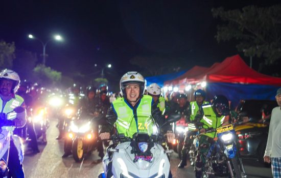 Patroli Bersama Forkopimda, Gubernur Sultra Menjaga Kondusifitas Daerah