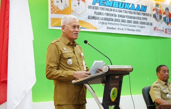 Buka Orientasi PPPK, Sekda Sultra Tekankan Nilai BerAKHLAK