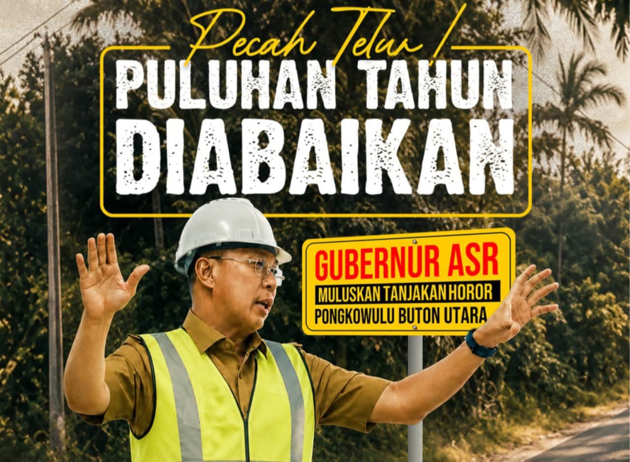 Gubernur Sultra Mulai Perbaiki Ruas Jalan Pongkowulu Buton Utara