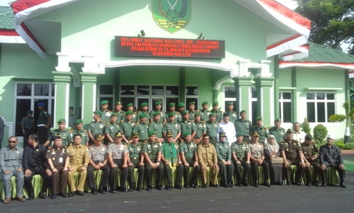 Tim penilai Binter Foto bersama dengan jajaran kodim Aceh timur bersama Muspika di tiga kabupaten kota wilayah Kodim Atim. FOTO : ROBY SINAGA