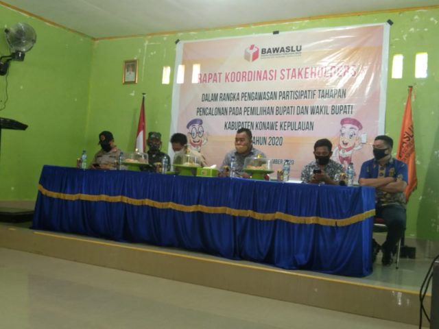 Rakor Bersama Stakeholders. Bawaslu Konkep: Penerapan Protokol Akan Diperketat