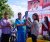 Walikota Kendari Dr Ir H Asrun, Kadis DKP Kota Kendari Agus Syafrullah. Saat menerima penghargaan Rekor dari LEPRID di lokasi Fetival Kalandue,(1/5)