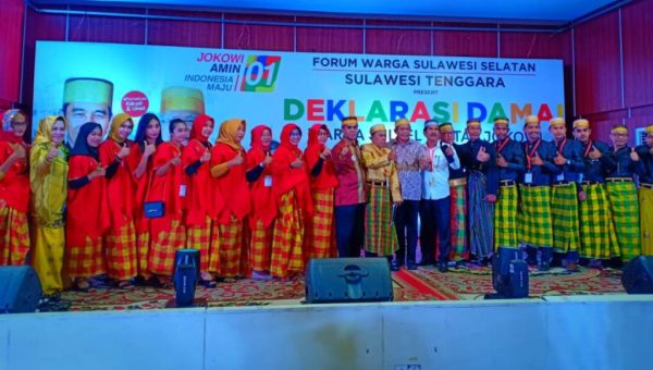 Forum Warga Sulsesl di Kendari Deklarasi Menangkan Jokowi-Ma’ruf