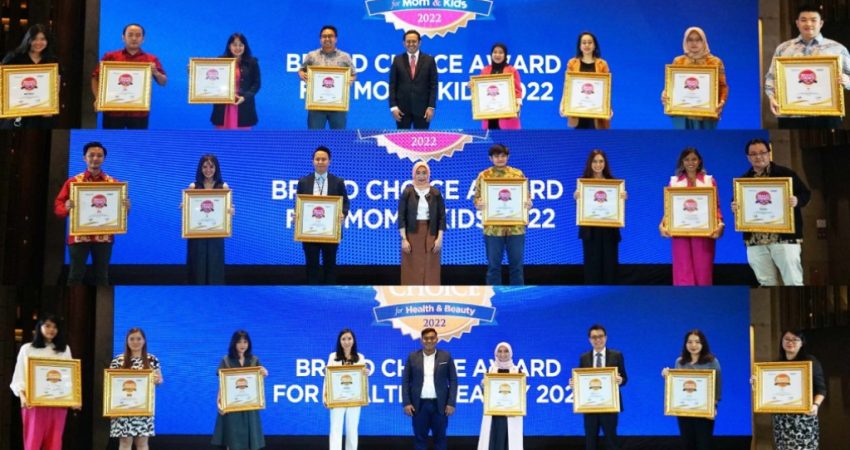 Brand Choice Award for Mom, Kids, Health dan Beauty 2022