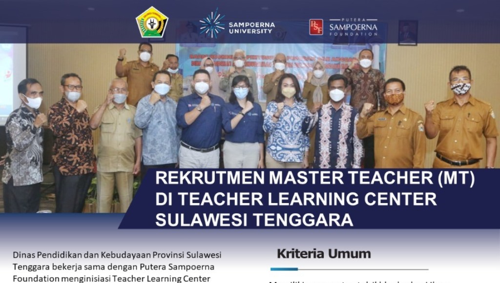 Untuk Guru – guru SMA/SMK, Dinas Pendidikan Sultra Buka Rekrutmen “Master Teacher”