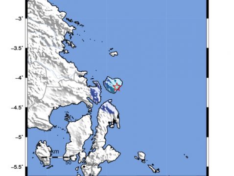 Peta Lokasi Gempa