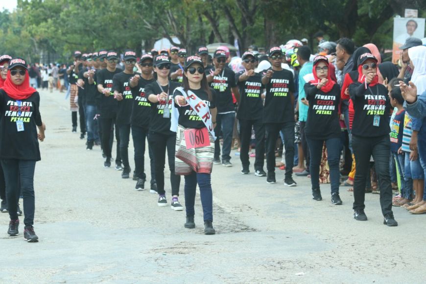 Gerak Jalan Indah dalam rangka memeriahkan HUT RI di kabupaten muna ini tercoreng dengan adanya Pungli dari Panitia. FOTO : LA ODE AWALUDDIN
