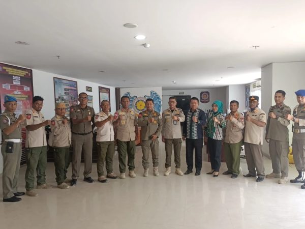 Berkomitmen Jaga Keamanan Pemilu, Satpol PP Sultra Berkolaborasi Dengan Satpol PP Kota Kendari