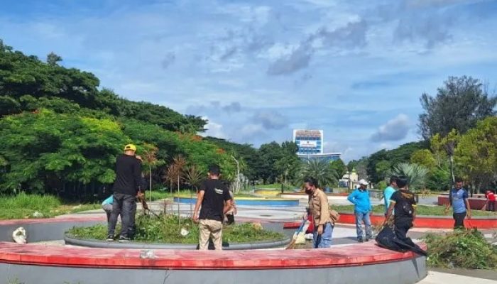 Dinas Cipta Karya Sultra Lakukan Pembenahan dan Pembersihan di Kawasan Eks MTQ Kendari